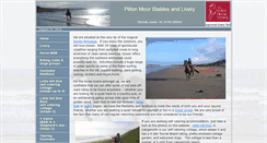 Desktop Screenshot of piltonmoorstables.co.uk