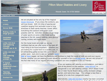 Tablet Screenshot of piltonmoorstables.co.uk